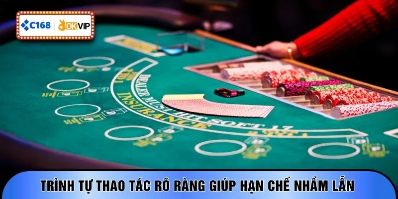 Trình tự thao tác rõ ràng giúp hạn chế nhầm lẫn